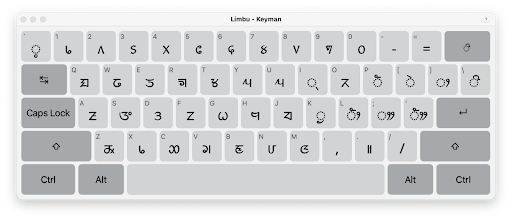 Limbu Keyboard Layout 1