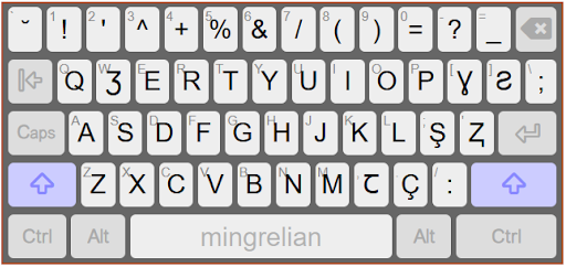 Mingrelian Keyboard Layout 2