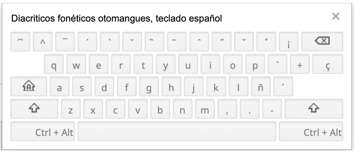 Chatino Keyboard Layout